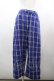 画像1: Candy Stripper / チェックパンツ  ブルー I-26-03-25-096-PU-PA-SA-ZI (1)