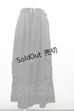 画像5: CIVARIZE / Wide cargo drape pants  黒 I-26-03-25-097-GO-PA-SA-ZI