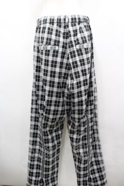 画像3: Candy Stripper / CHECK BACK ZIPパンツ  ブラック I-26-03-25-100-PU-PA-SA-ZI