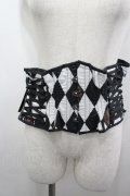 ATELIER PIERROT / Diamond Circus Corset F 黒×白 I-26-03-25-104-EL-SK-SA-ZI