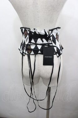 画像3: ATELIER PIERROT / Diamond Circus Corset F 黒×白 I-26-03-25-104-EL-SK-SA-ZI
