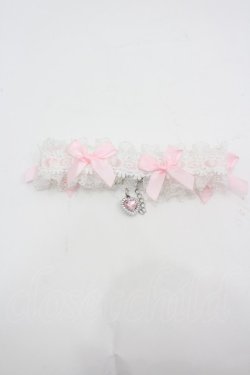 画像1: LOLITAその他(お買取対象外) / リボンレースチョーカー  ピンク I-26-03-25-105-LO-AC-TE-ZI