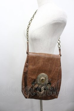 画像1: Jane Marple Dans Le Salon / 羽付レザーショルダーバッグ  ブラウン I-26-03-25-106-JM-BG-SA-ZI