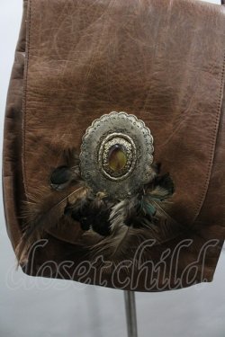 画像2: Jane Marple Dans Le Salon / 羽付レザーショルダーバッグ  ブラウン I-26-03-25-106-JM-BG-SA-ZI