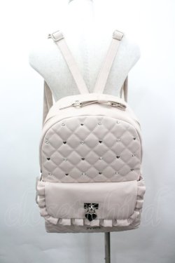 画像1: NOEMIE / キルティングA4リュック  ピンク I-26-03-25-107-LO-BG-TE-ZI