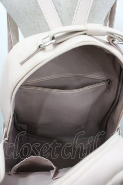 画像3: NOEMIE / キルティングA4リュック  ピンク I-26-03-25-107-LO-BG-TE-ZI