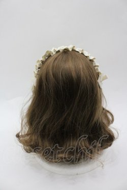 画像3: m petit by misako / ギャザーリボンカチューシャ  アイボリー I-26-03-25-109-LO-AC-TE-ZI