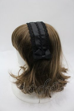 画像2: m petit by misako / TT*AMヘッドドレス  黒 I-26-03-25-110-LO-AC-TE-ZI