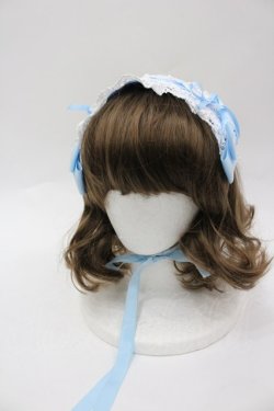 画像1: BABY,THE STARS SHINE BRIGHT / はしごレースのスピンドールヘッドドレス  サックス I-26-03-25-111-BA-AC-TE-ZI