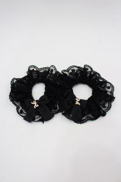 画像1: m petit by misako / TT*AM2Pシュシュ  黒 I-26-03-25-114-LO-ZA-TE-ZI