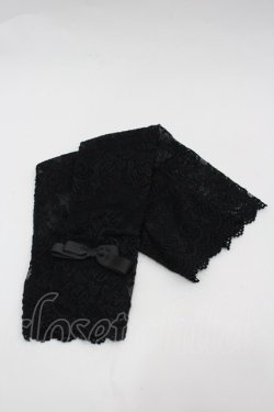 画像2: m petit by misako / AMレースロングアームカバー  黒 I-26-03-25-116-LO-ZA-TE-ZI