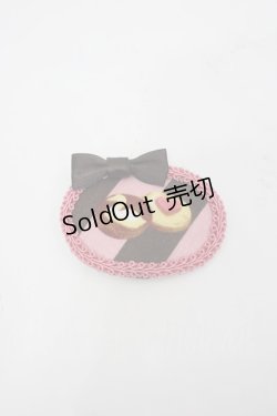 画像1: LOLITA / クッキー柄クリップ  ピンク×ブラウン I-26-03-25-117-LO-AC-TE-ZI
