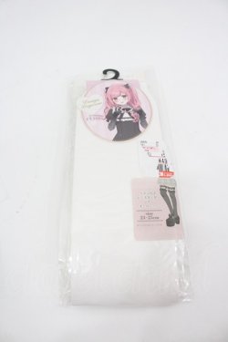 画像1: LOLITAその他(お買取対象外) / イモちゃんコラボ レースガーターシアーオーバーニー  中白 I-26-03-25-119-LO-ZA-TE-ZI