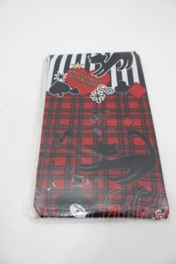 画像1: Physical Drop / タータンキャット柄タイツ  赤×黒×白 I-26-03-25-120-LO-ZA-TE-ZI