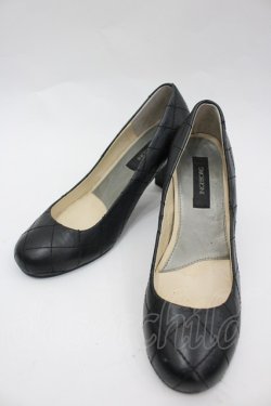 画像2: INGEBORG / キルティングパンプス M 黒 I-26-03-25-121-LO-SH-SA-ZI