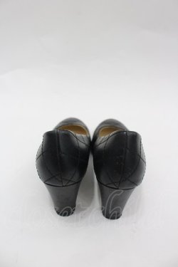 画像3: INGEBORG / キルティングパンプス M 黒 I-26-03-25-121-LO-SH-SA-ZI