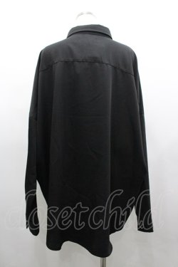 画像2: ililil / ピアスボタンシャツ  黒Ｘシルバー I-26-03-25-013-PU-BL-SA-ZI