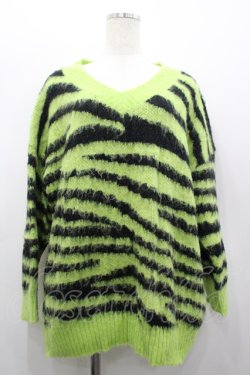 画像1: HELL CAT PUNKS / モヘアニット  グリーン I-26-03-25-015-PU-TO-SA-ZI