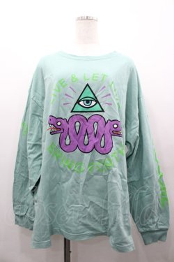 画像1: RNA / プリントロングTシャツ  グリーン I-26-03-25-017-PU-TS-SA-ZI