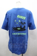 画像2: Candy Stripper / C.N.D RECORDS Tシャツ XL ブルー I-26-03-25-020-PU-TS-SA-ZI (2)
