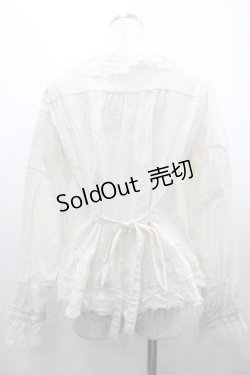 画像2: PINK HOUSE / ピンタックレース長袖ブラウス  生成り I-26-03-25-024-LO-BL-SA-ZI