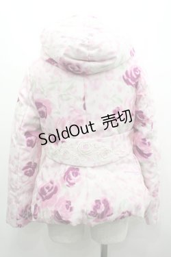 画像2: JESUS DIAMANTE / 3つリボンフードダウンジャケット  ピンク I-26-03-25-029-JE-JA-SA-ZI