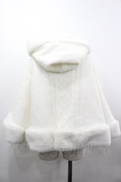 画像2: Amavel / ハートケーブル編みニットポンチョ  白 I-26-03-25-032-CA-CO-SA-ZI