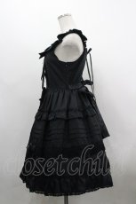 画像2: BABY,THE STARS SHINE BRIGHT / Rose Princessジャンパースカート  黒 I-26-03-30-029-BA-OP-TE-ZI (2)