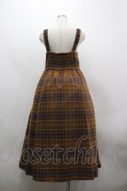 画像3: axes femme / タータンチェック柄ジャンスカ M ブラウン I-26-03-30-035-AX-OP-TE-ZI