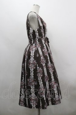 画像4: axes femme / ローズリボン柄ジャンスカ F 茶 I-26-03-30-036-AX-OP-TE-ZI