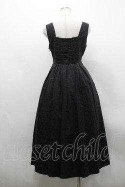 画像3: axes femme / コルセット風ジャカードジャンパースカート F 黒 I-26-03-30-040-AX-OP-TE-ZI