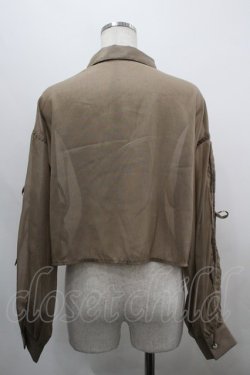 画像2: axes femme / リボン付ラメシアーシャツ F  I-26-03-30-006-AX-TO-TE-ZI