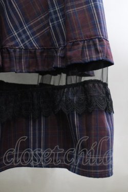 画像6: axes femme / タータンチェックジャンスカ F ワイン I-26-03-30-041-AX-OP-TE-ZI