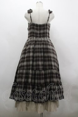 画像3: axes femme / コットンレースチェックジャンスカ F ブラウン I-26-03-30-042-AX-OP-TE-ZI