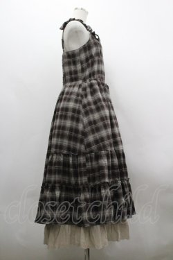 画像4: axes femme / コットンレースチェックジャンスカ F ブラウン I-26-03-30-042-AX-OP-TE-ZI