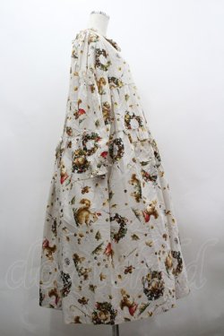 画像4: PINK HOUSE / ウィンターフォレストトリートプリントミディワンピース  アイボリー I-26-03-30-044-LO-OP-SA-ZI