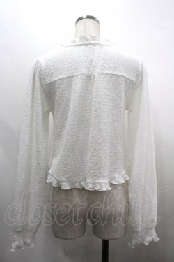 画像2: axes femme / ぽこぽこフリルボレロ F 白 I-26-03-30-001-AX-TO-TE-ZI