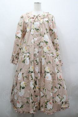 画像1: PINK HOUSE / ホワイトローズプリントミディワンピース  ピンク I-26-03-30-047-LO-OP-SA-ZI