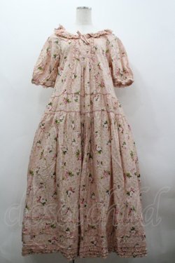 画像1: PINK HOUSE / ブロッサムローズプリントワンピース  ピンク I-26-03-30-048-LO-OP-SA-ZI