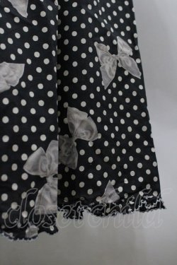 画像6: PINK HOUSE / 水玉りぼんプリントワンピース  黒 I-26-03-30-049-LO-OP-SA-ZI