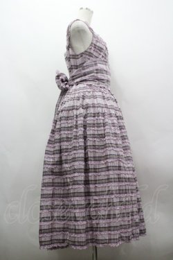 画像4: PINK HOUSE / オリジナルチェック×ギンガムチェックワンピース  ラベンダー I-26-03-30-050-LO-OP-SA-ZI