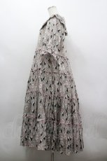 画像2: alcali / ミラーキャットフリルロングワンピース  ピンク I-26-03-30-054-LO-OP-SA-ZI (2)