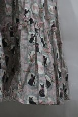 画像6: alcali / ミラーキャットフリルロングワンピース  ピンク I-26-03-30-054-LO-OP-SA-ZI (6)