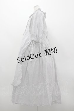 画像2: PINK HOUSE / タブリエ付きギンガムワンピース  グレーＸ白チェック I-26-03-30-055-LO-OP-SA-ZI