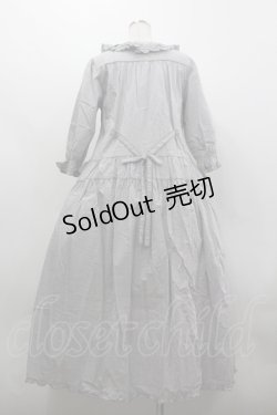 画像3: PINK HOUSE / タブリエ付きギンガムワンピース  グレーＸ白チェック I-26-03-30-055-LO-OP-SA-ZI