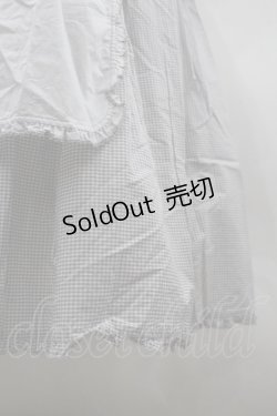 画像7: PINK HOUSE / タブリエ付きギンガムワンピース  グレーＸ白チェック I-26-03-30-055-LO-OP-SA-ZI