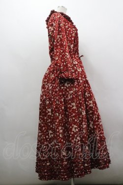 画像4: PINK HOUSE / バラとリボンプリントワンピース  赤 I-26-03-30-056-LO-OP-SA-ZI