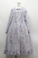 PINK HOUSE / スイートピープリントワンピース  ラベンダー I-26-03-30-057-LO-OP-SA-ZI