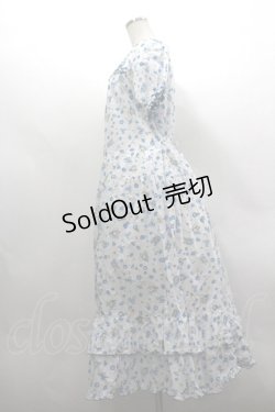 画像2: PINK HOUSE / ネモフィラプリントワンピース  白Ｘ青 I-26-03-30-058-LO-OP-SA-ZI