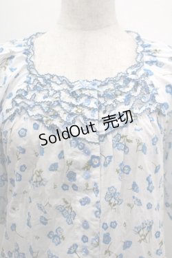 画像5: PINK HOUSE / ネモフィラプリントワンピース  白Ｘ青 I-26-03-30-058-LO-OP-SA-ZI